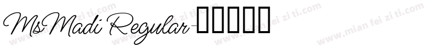 MsMadi Regular字体转换